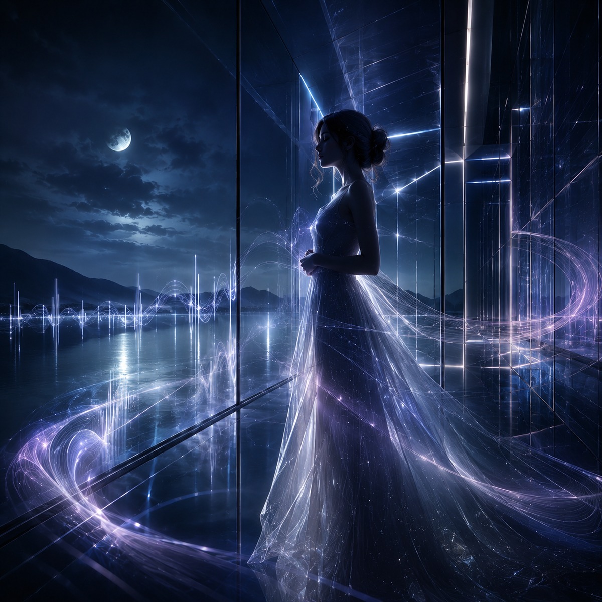 Echoes in the Glass cover art by Coffee Music Machine